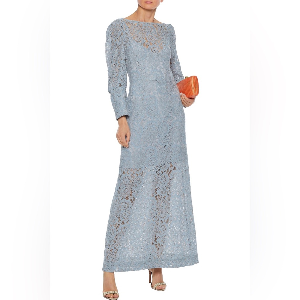 Baum Und Pferdgarten Acacia Cotton-Blend Corded Lace Maxi Dress